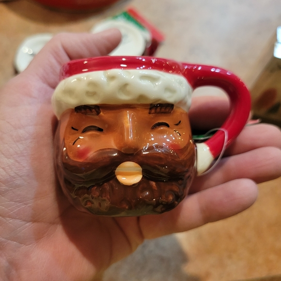 Mini Santa Mugs (6) ~ Sleigh Bell Bistro ~ Retro Look ~ Christmas ~ NWT - Picture 9 of 12